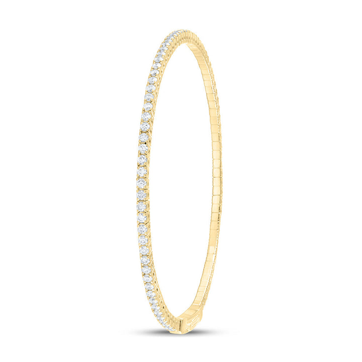 1 5/8CTW-DIA ANA M FASHION FLEXIBLE BANGLE (60X50MM) Daisy Joyeria