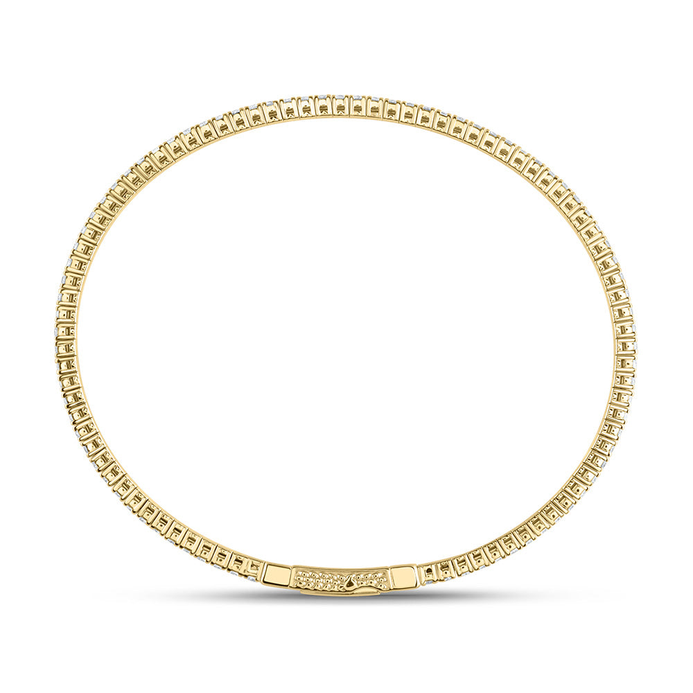 1 5/8CTW-DIA ANA M FASHION FLEXIBLE BANGLE (60X50MM) Daisy Joyeria