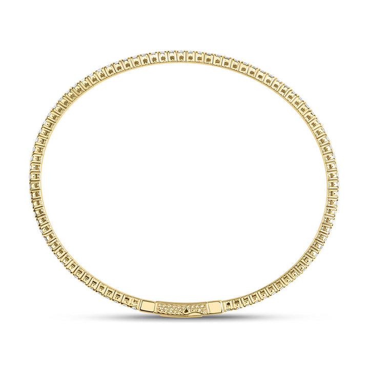 1 5/8CTW-DIA ANA M FASHION FLEXIBLE BANGLE (60X50MM) Daisy Joyeria