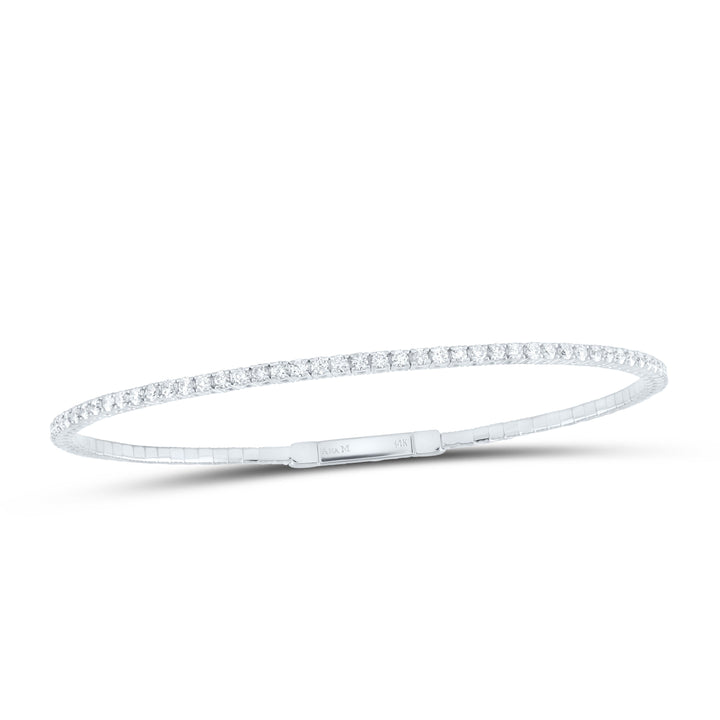 1 5/8CTW-DIA ANA M FASHION FLEXIBLE BANGLE (60X50MM) Daisy Joyeria