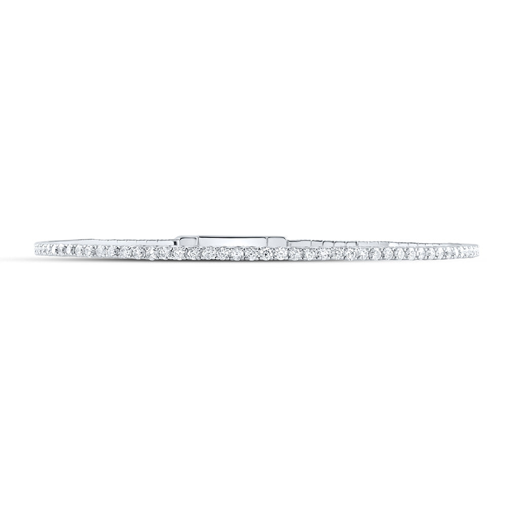 1 5/8CTW-DIA ANA M FASHION FLEXIBLE BANGLE (60X50MM) Daisy Joyeria