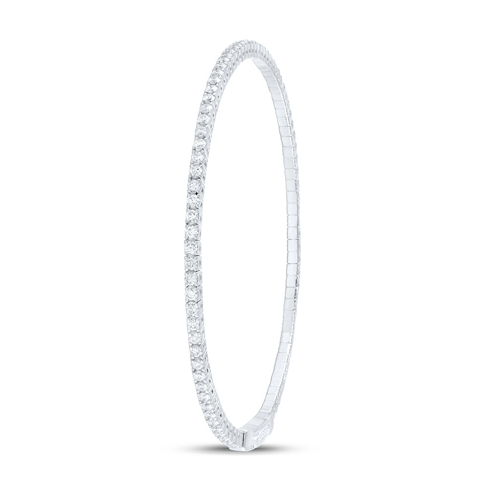 1 5/8CTW-DIA ANA M FASHION FLEXIBLE BANGLE (60X50MM) Daisy Joyeria