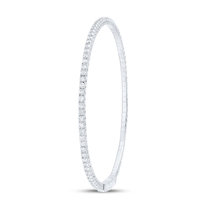 1 5/8CTW-DIA ANA M FASHION FLEXIBLE BANGLE (60X50MM) Daisy Joyeria