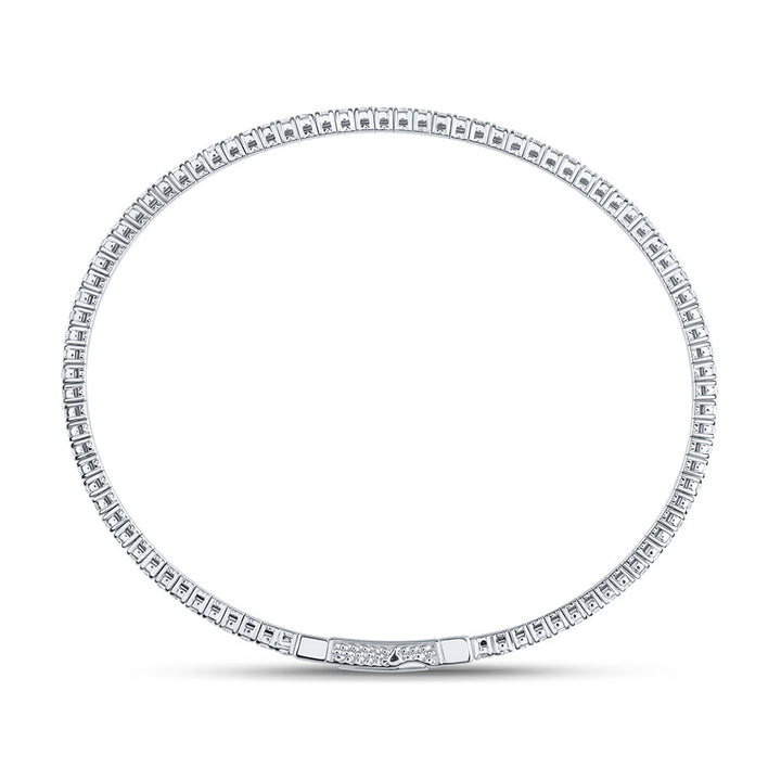 1 5/8CTW-DIA ANA M FASHION FLEXIBLE BANGLE (60X50MM) Daisy Joyeria