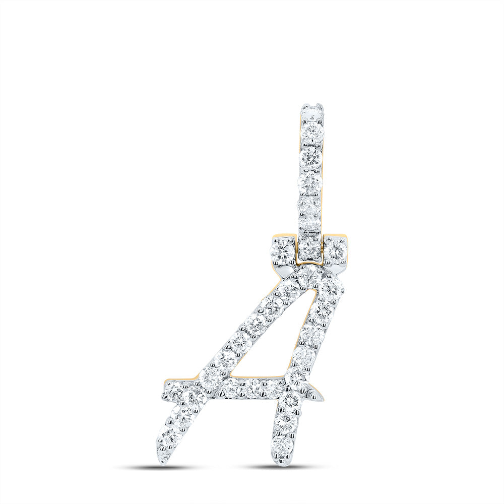 1/2CTW-DIA NK FASHION INITIAL "A" PENDANT Daisy Joyeria