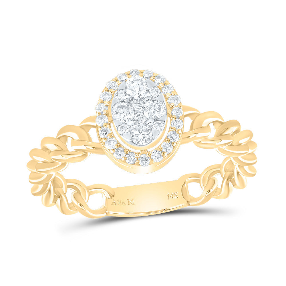 1/3CTW-NAT DIA ANA M OVAL FASHION RING 7 Daisy Joyeria