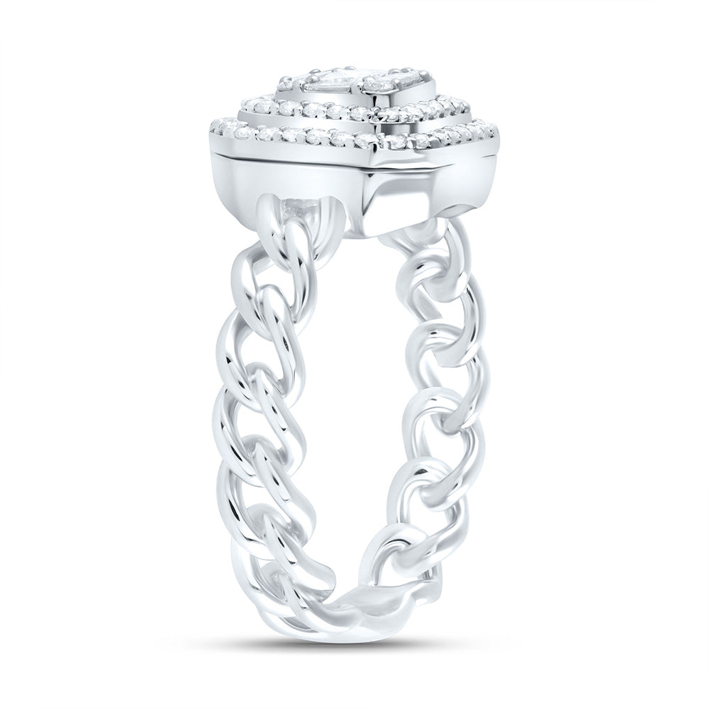 1/2CTW-DIA ANA M OCTAGON FASHION RING 7 Daisy Joyeria