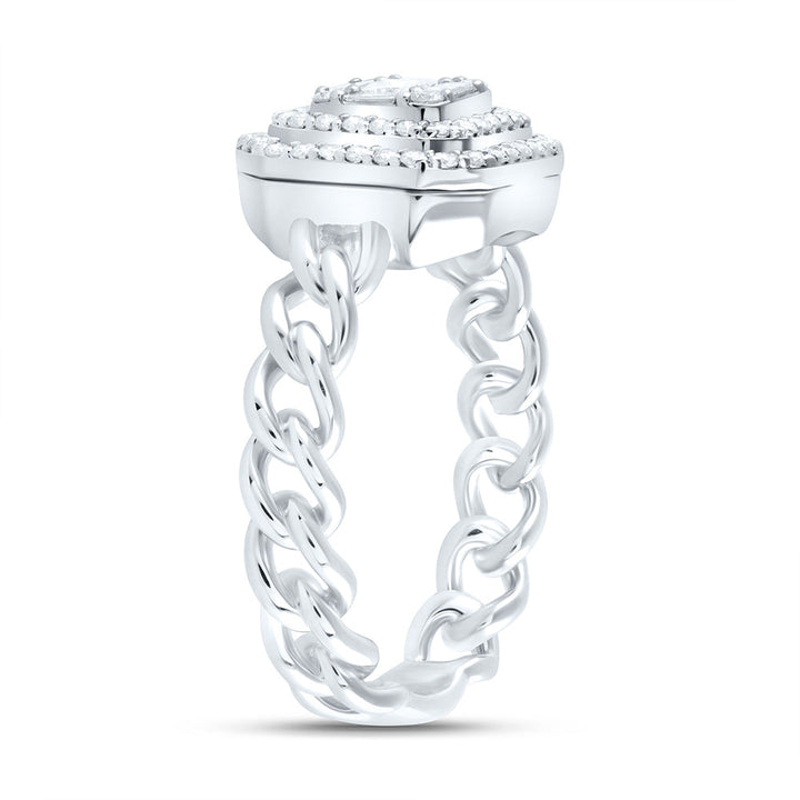 1/2CTW-DIA ANA M OCTAGON FASHION RING 7 Daisy Joyeria