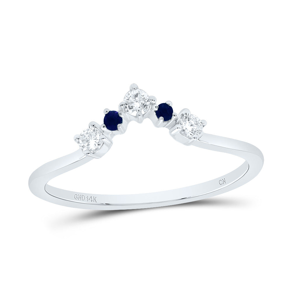 1/8CTW-DIA CN 1/20CTW RD-BS  NAT GEM LADIES ENHANCER RING 7 Daisy Joyeria