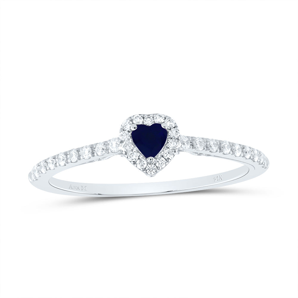 1/5CTW-NAT DIA ANA M 3MM HEART-BS NAT GEM HEART RING 7 Daisy Joyeria