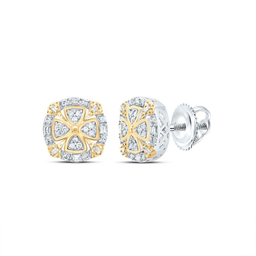 1/4CTW-DIA P1 GIFT CUSHION STUD EARRING Daisy Joyeria
