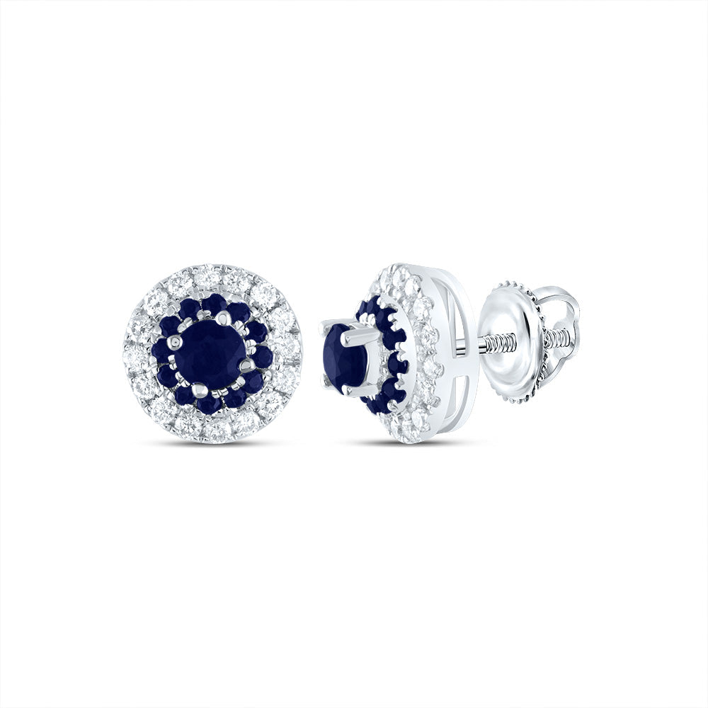 1/5CTW-DIA ANA M 1/2CTW-RD-BS, NAT GEM ROUND STUD EARRING Daisy Joyeria