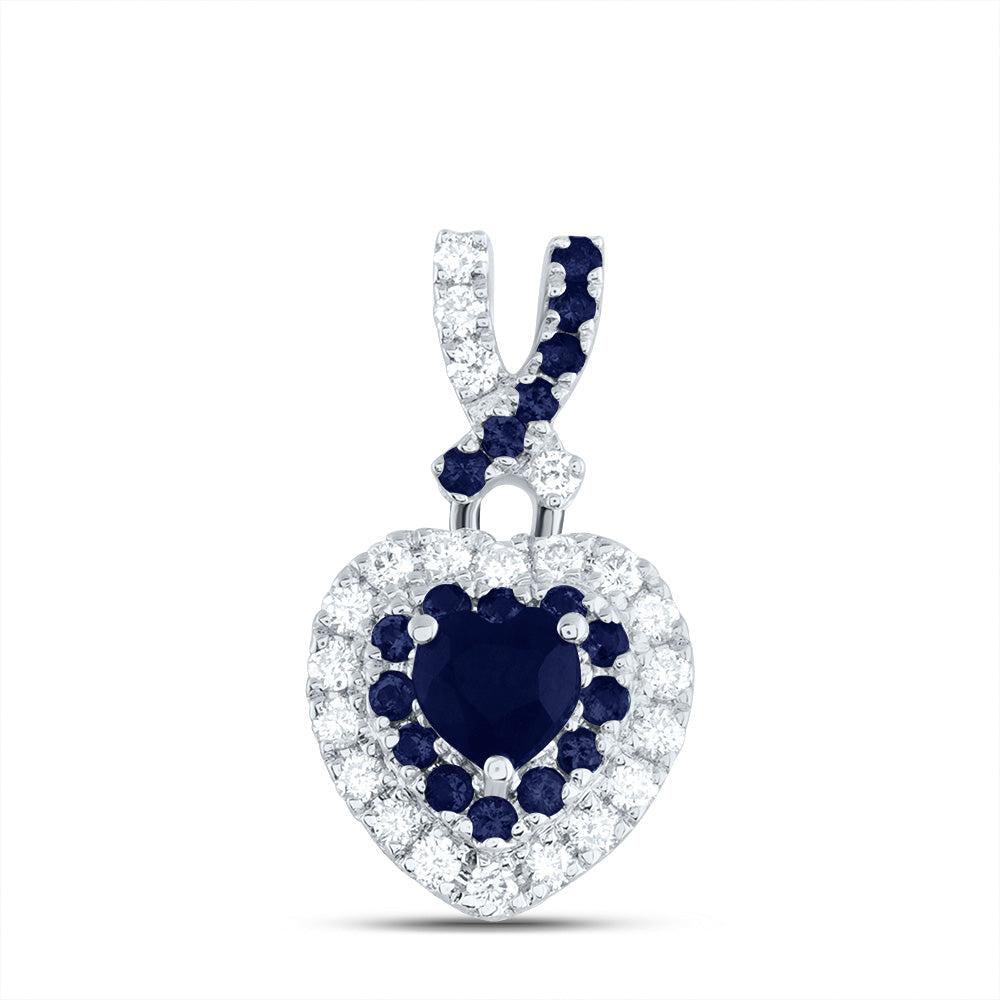 1/8CTW-NAT DIA ANA M 1/10CTW-RD-BS, 3.5MM-HEART-BS, NAT GEM HEART PENDANT Daisy Joyeria
