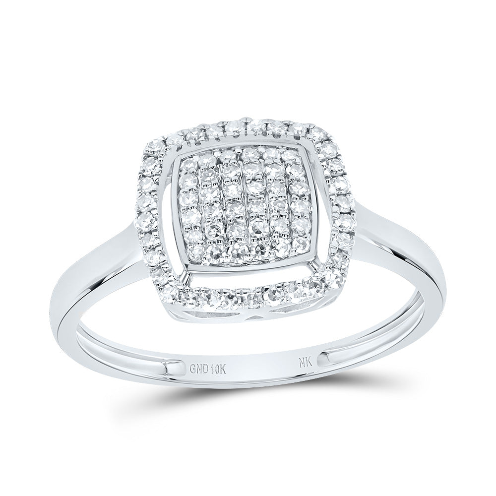 1/4CTW-DIA NK FASHION CUSHION RING 7 Daisy Joyeria