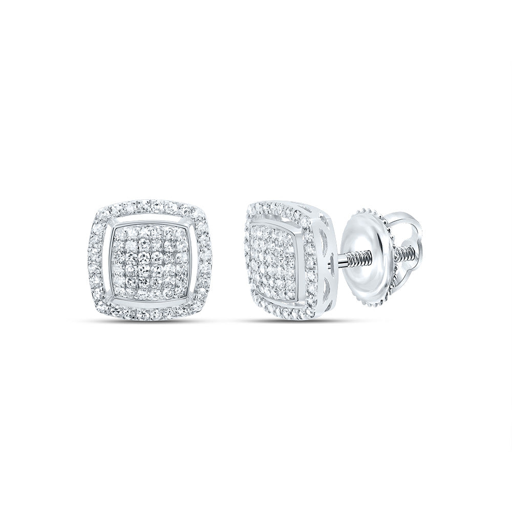 1/2CTW-DIA NK FASHION CUSHION EARRING Daisy Joyeria