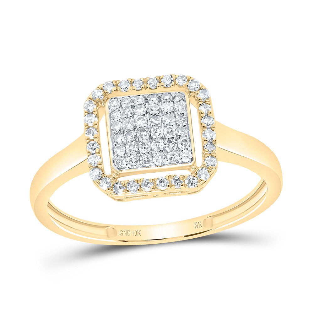 1/4CTW-DIA NK FASHION CUSHION RING 7 Daisy Joyeria