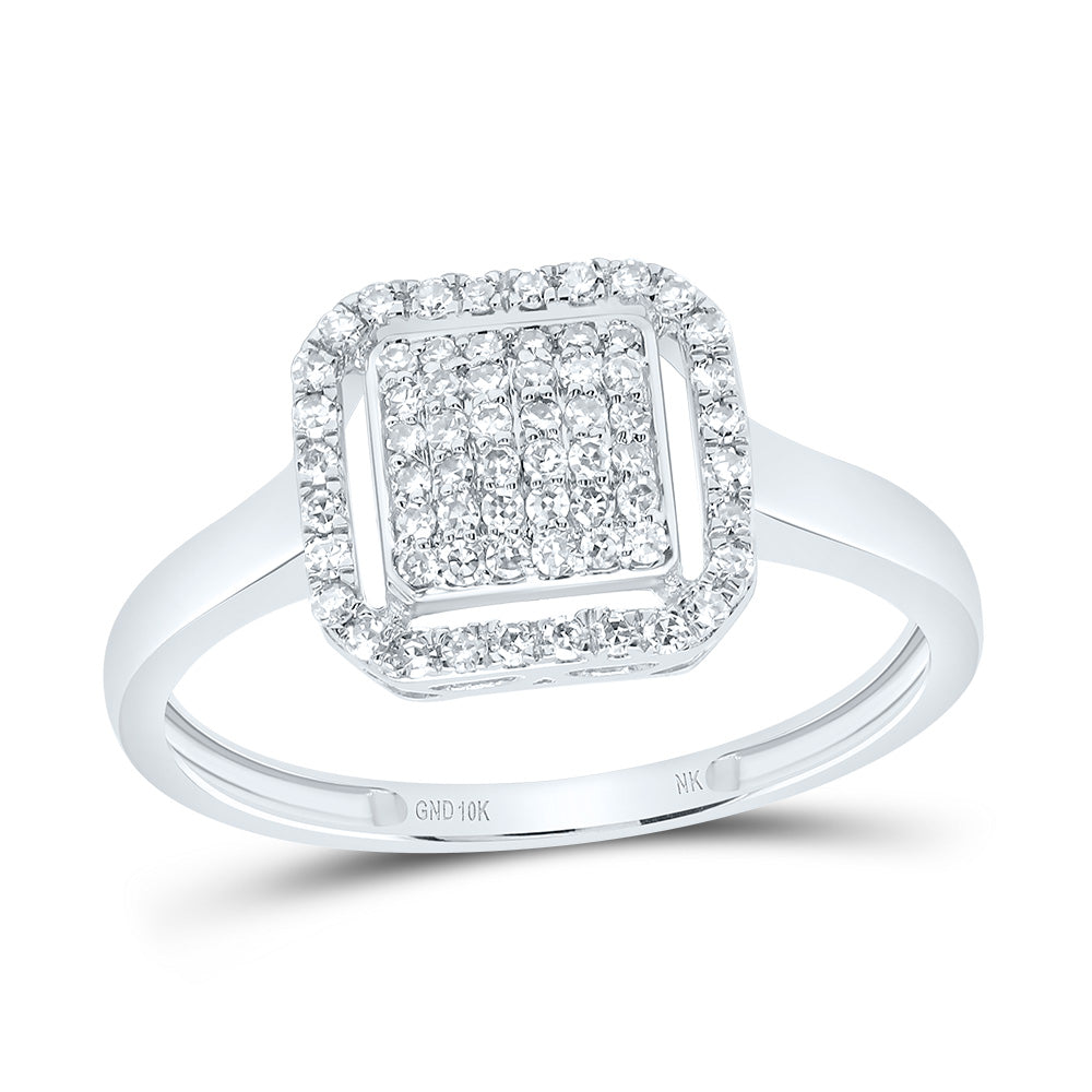 1/4CTW-DIA NK FASHION CUSHION RING 7 Daisy Joyeria