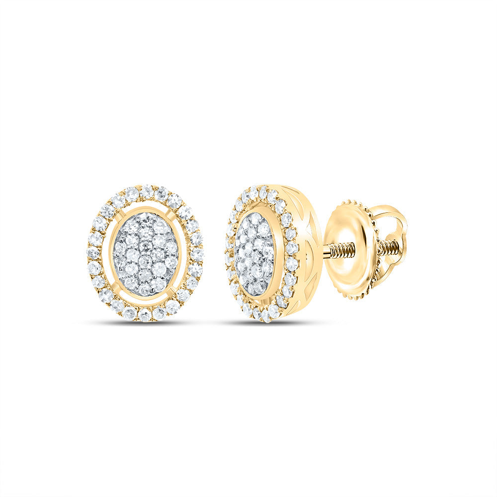1/3CTW-DIA NK FASHION OVAL EARRING Daisy Joyeria