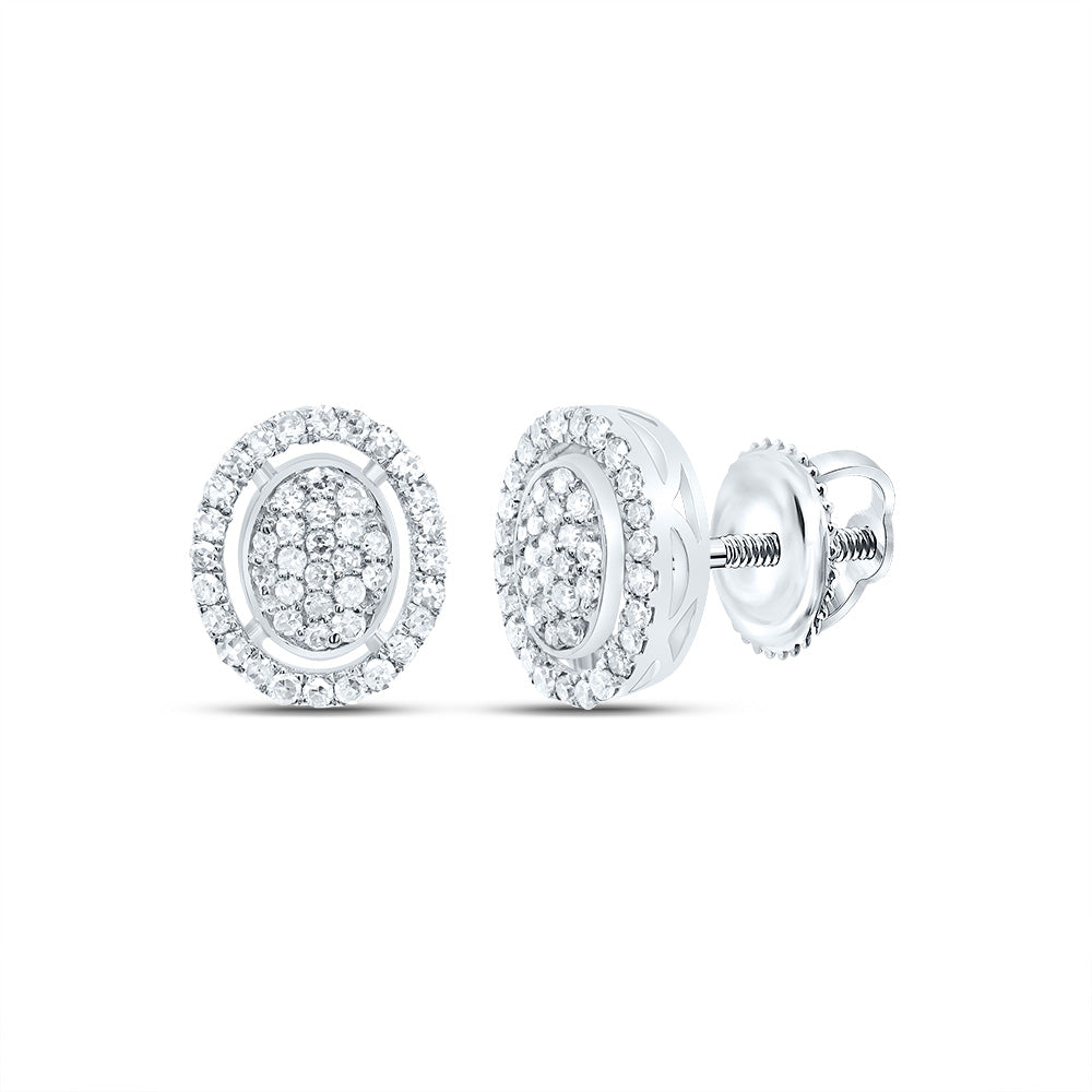 1/3CTW-DIA NK FASHION OVAL EARRING Daisy Joyeria