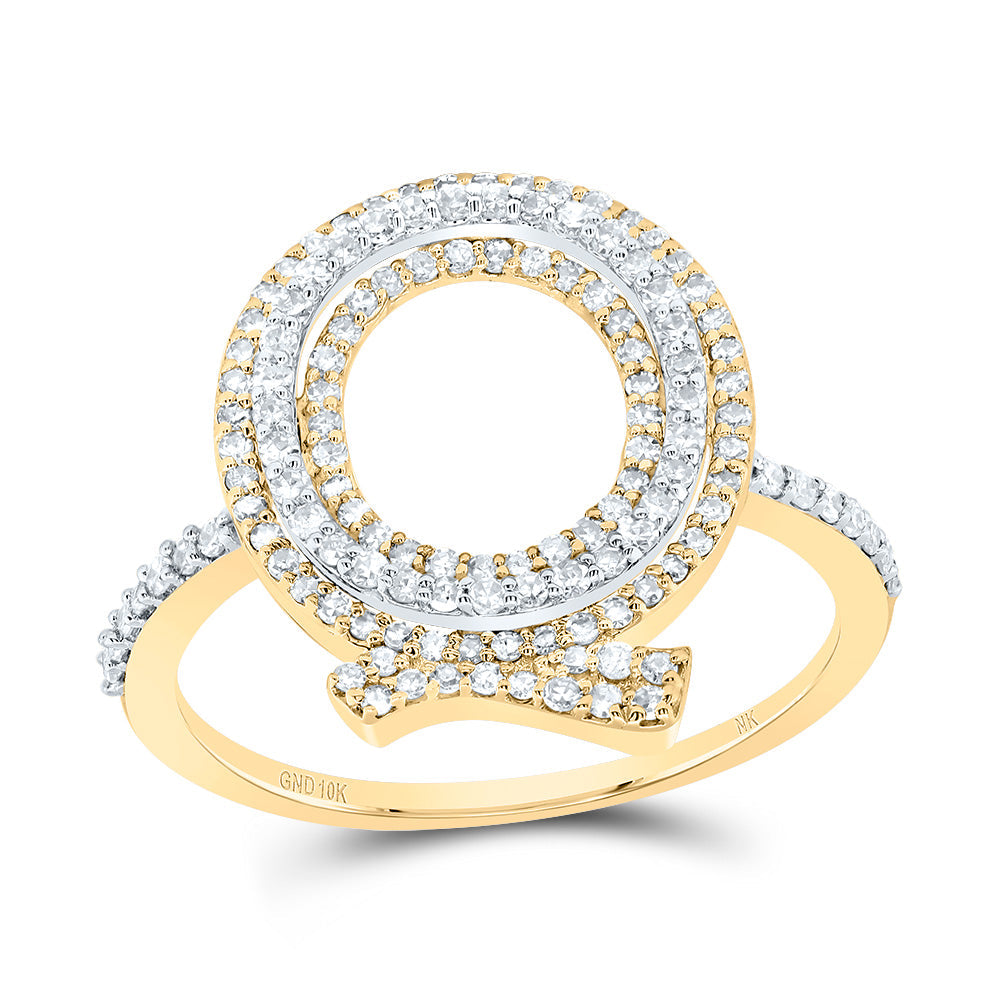 1/2CTW-DIA NK FASHION INITIAL "Q" LADIES RING 7 Daisy Joyeria