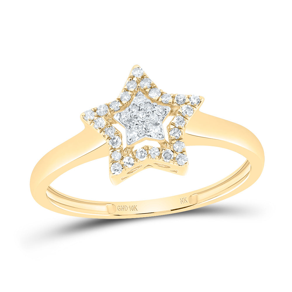 1/8CTW-DIA NK FASHION STAR RING 7 Daisy Joyeria
