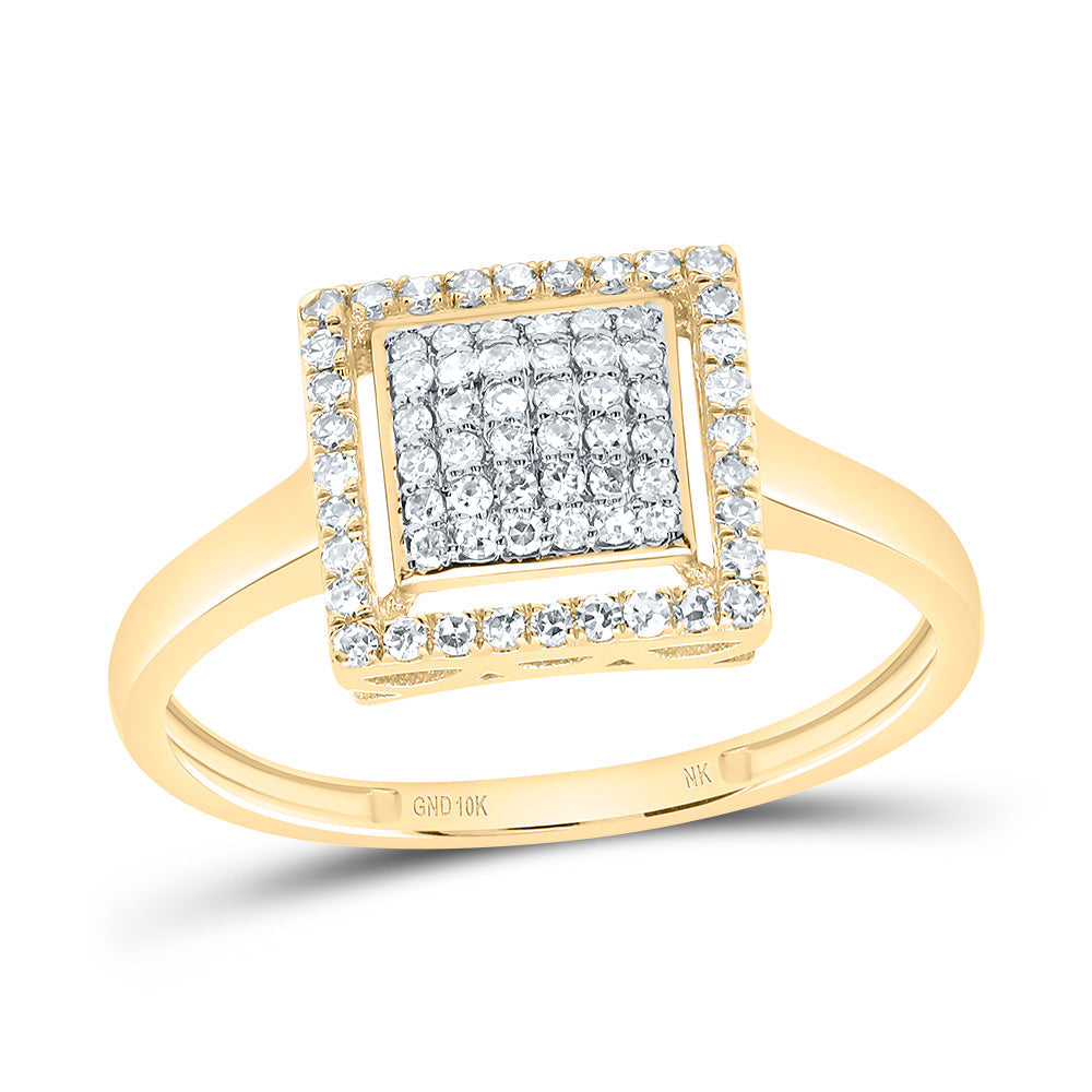 1/4CTW-DIA NK FASHION SQUARE RING 7 Daisy Joyeria