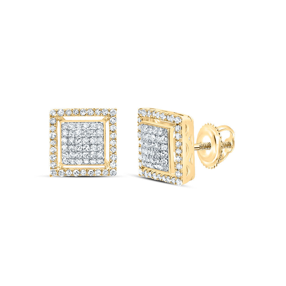 1/2CTW-DIA NK FASHION SQUARE STUD EARRING Daisy Joyeria
