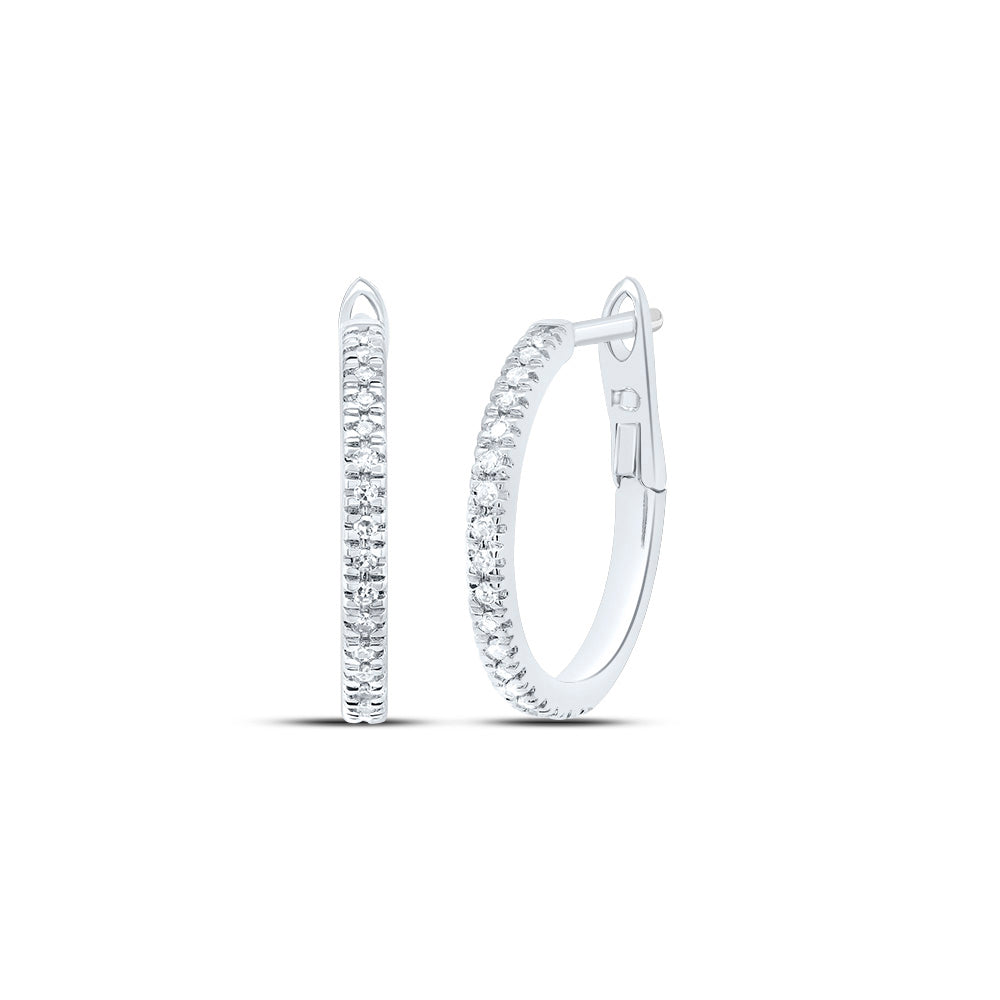 1/10CTW-DIA NK FASHION HOOP EARRING Daisy Joyeria