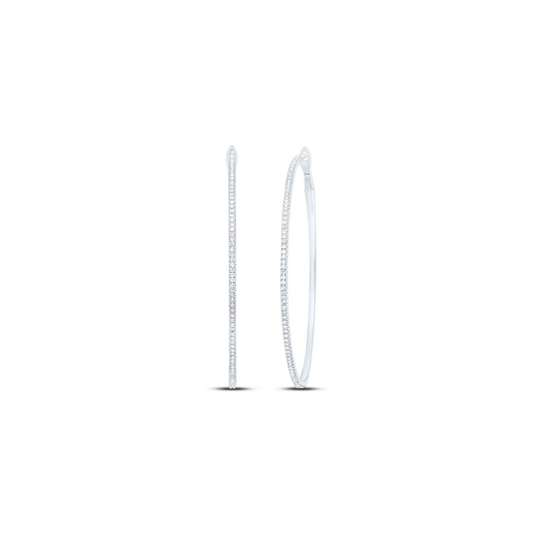 1/2CTW-DIA NK FASHION HOOP EARRING Daisy Joyeria