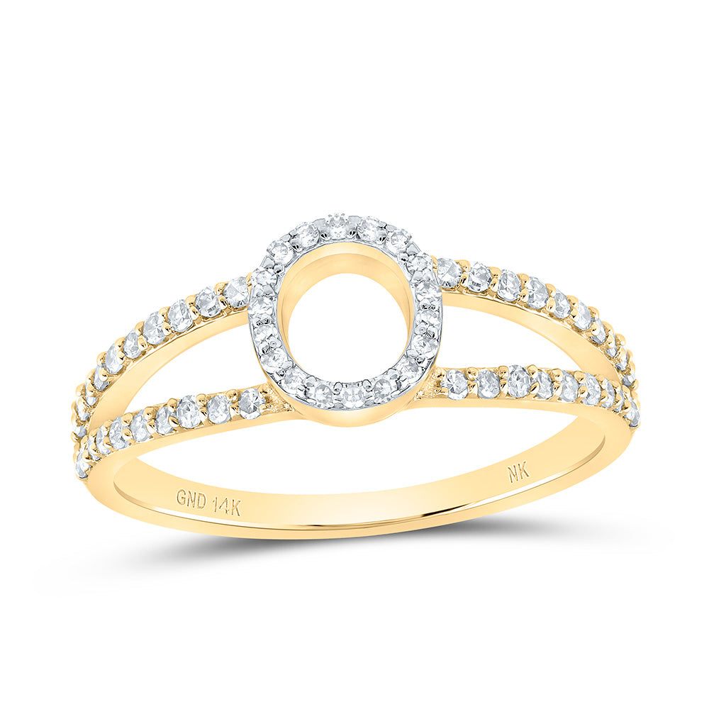 1/4CTW-DIA NK GIFT INITIAL "O" LADIES RING 7 Daisy Joyeria