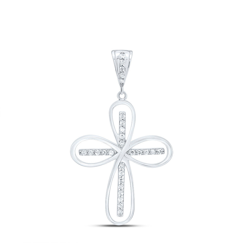 1/5CTW-DIA P1 GIFT CROSS PENDANT Daisy Joyeria