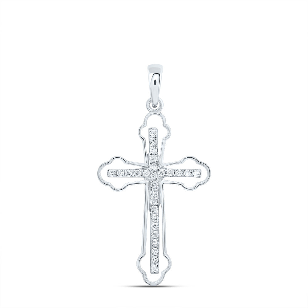 1/5CTW-DIA P1 GIFT CROSS PENDANT Daisy Joyeria
