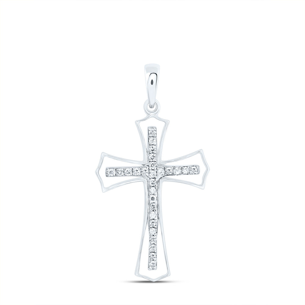 1/5CTW-DIA P1 GIFT CROSS PENDANT Daisy Joyeria