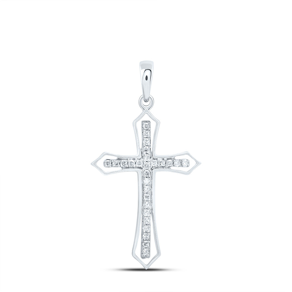 1/5CTW-DIA P1 GIFT CROSS PENDANT Daisy Joyeria