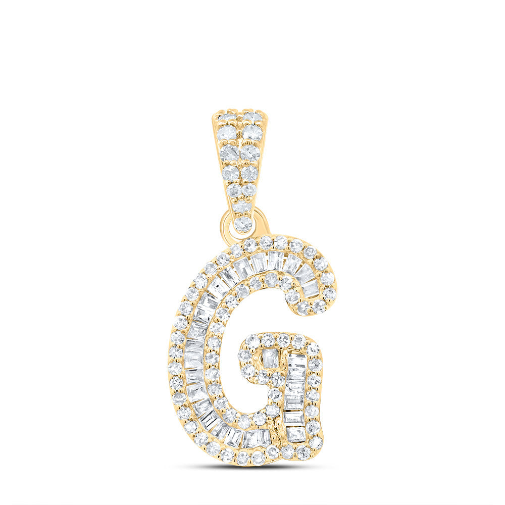1/3CTW-DIA P1 GIFT INITIAL "G" PENDANT Daisy Joyeria