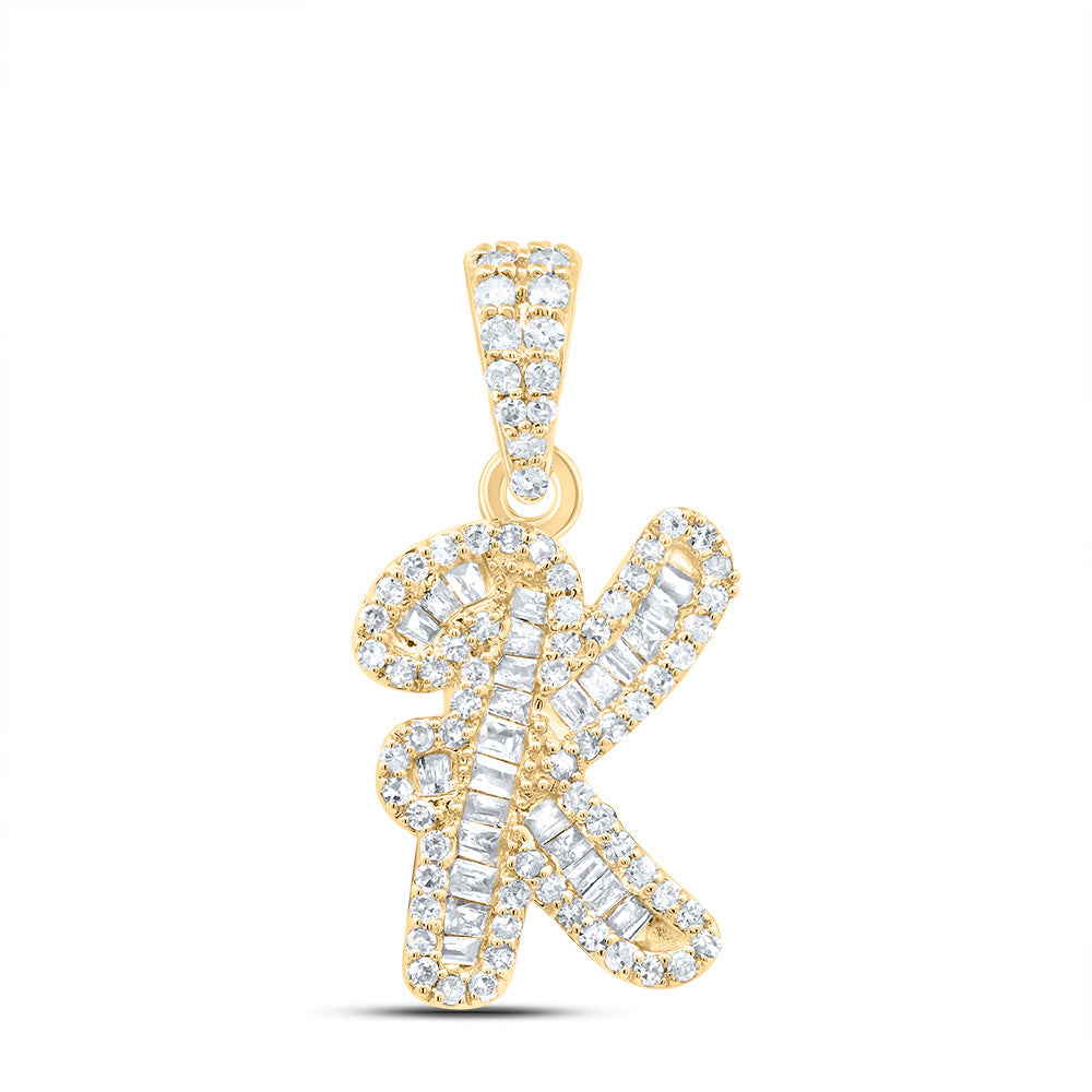 1/3CTW-DIA P1 GIFT INITIAL "K" PENDANT Daisy Joyeria