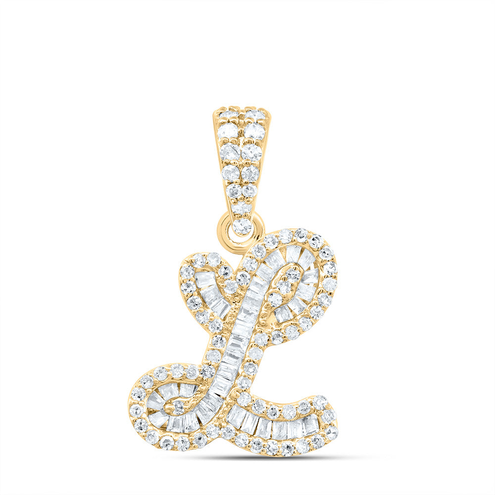 1/3CTW-DIA P1 GIFT INITIAL "L" PENDANT Daisy Joyeria