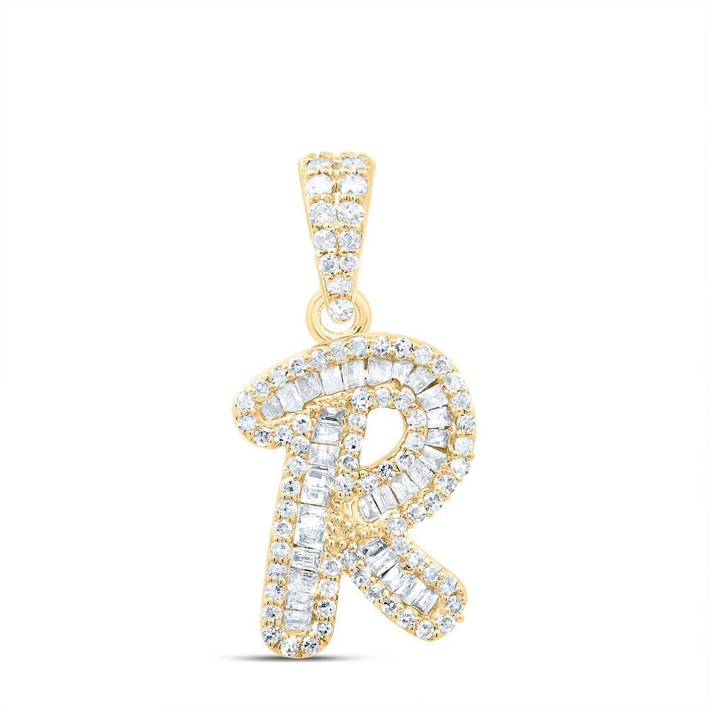 1/3CTW-DIA P1 GIFT INITIAL "R" PENDANT Daisy Joyeria