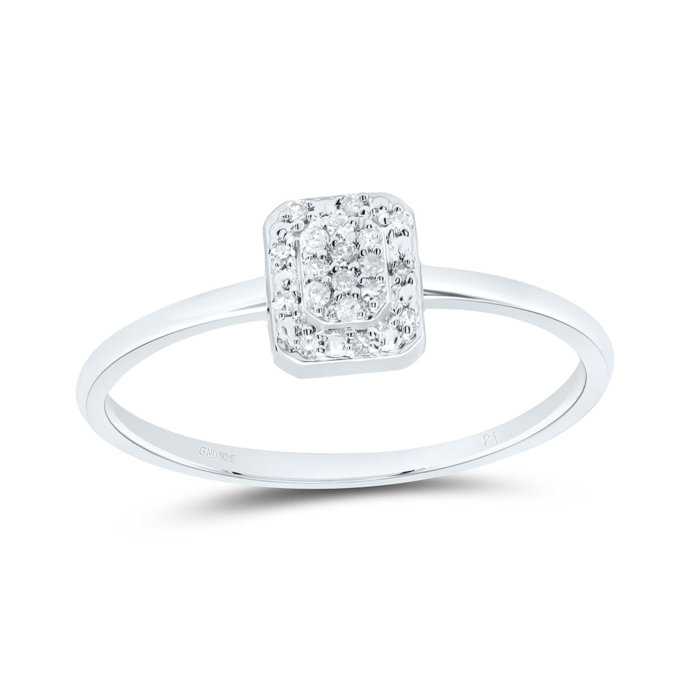 1/12CTW-DIA P1 GIFT EMERALD RING 7 Daisy Joyeria