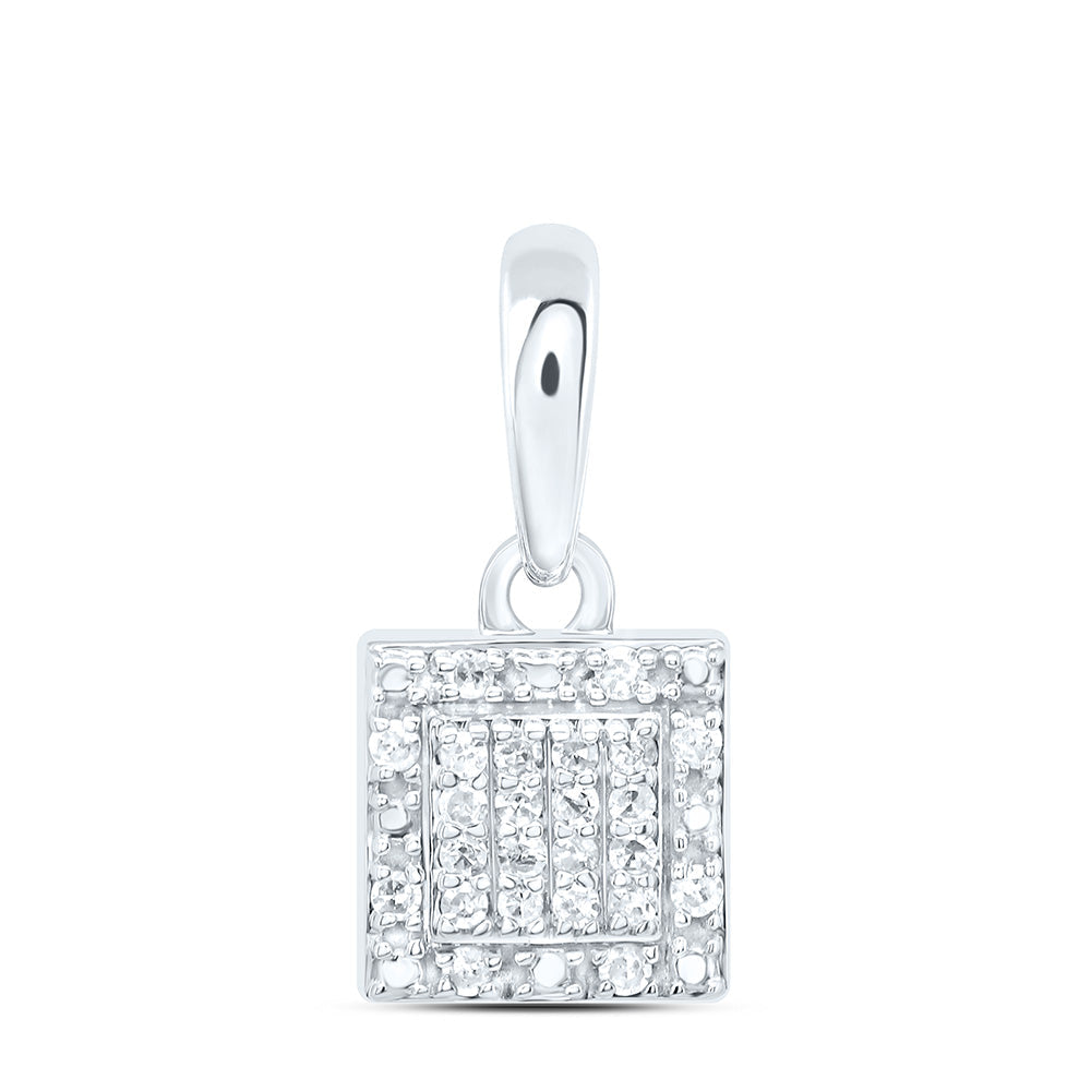 1/12CTW-DIA P1 GIFT SQUARE PENDANT Daisy Joyeria