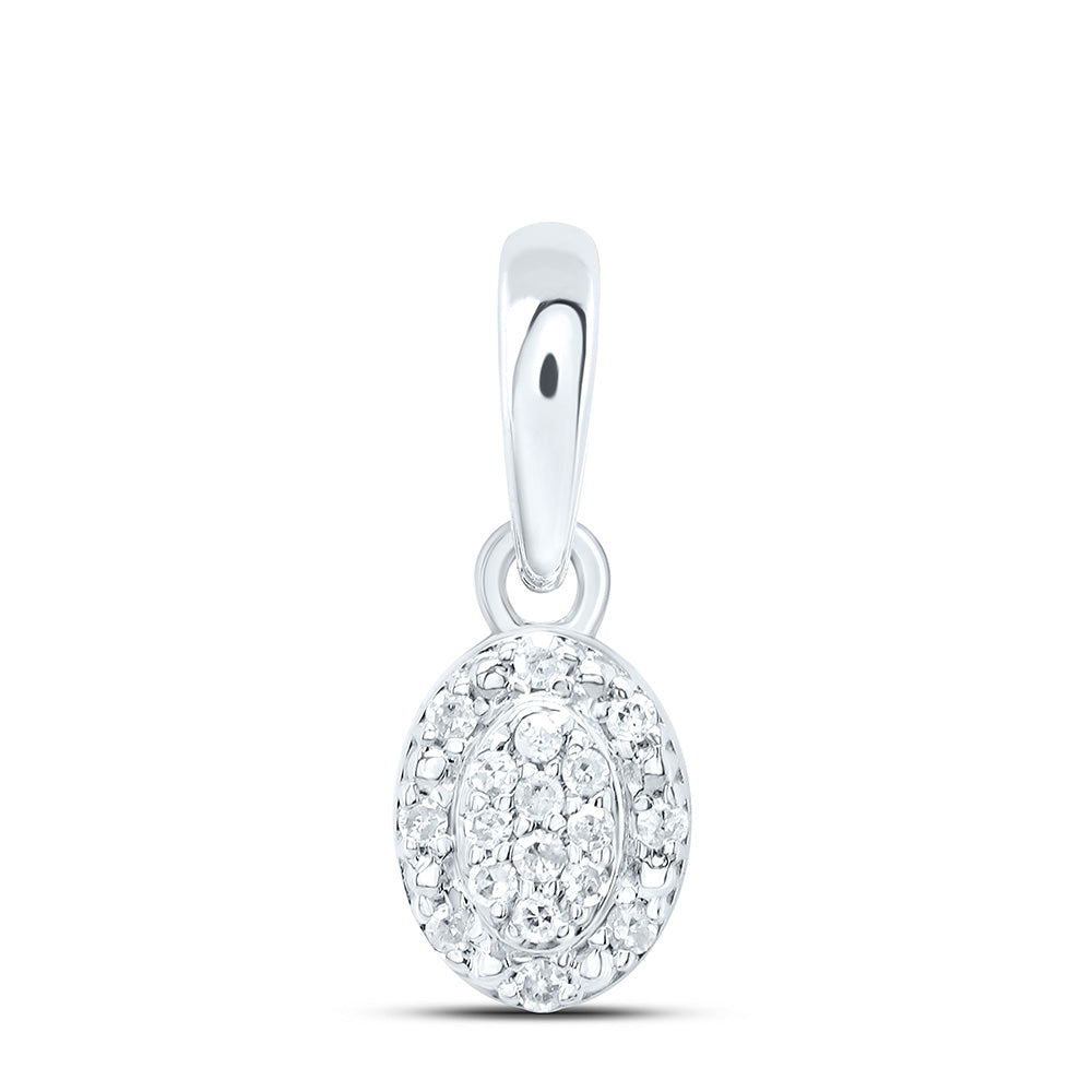1/20CTW-DIA P1 GIFT OVAL PENDANT Daisy Joyeria