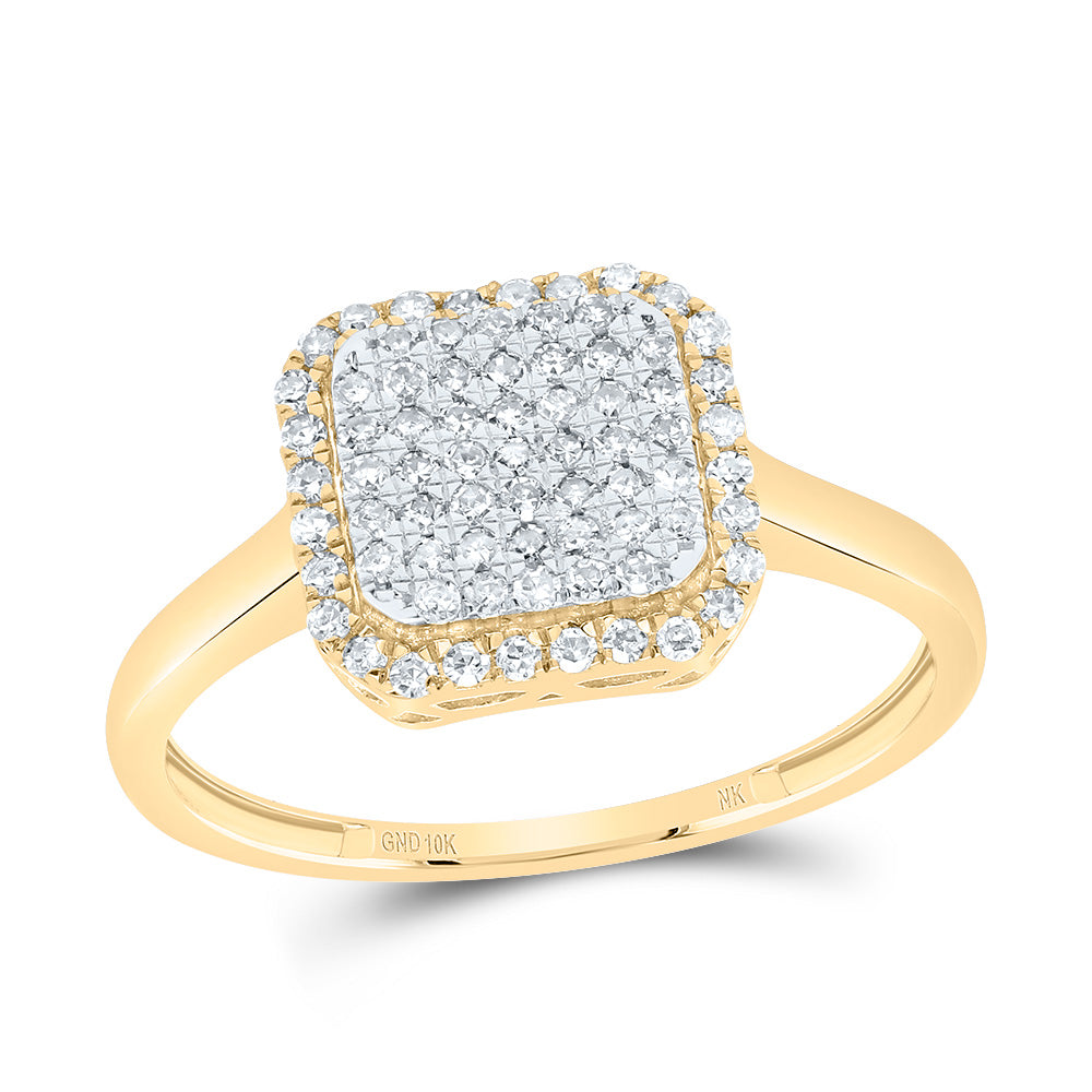 3/8CTW-DIA NK FASHION OCTAGON RING 7 Daisy Joyeria