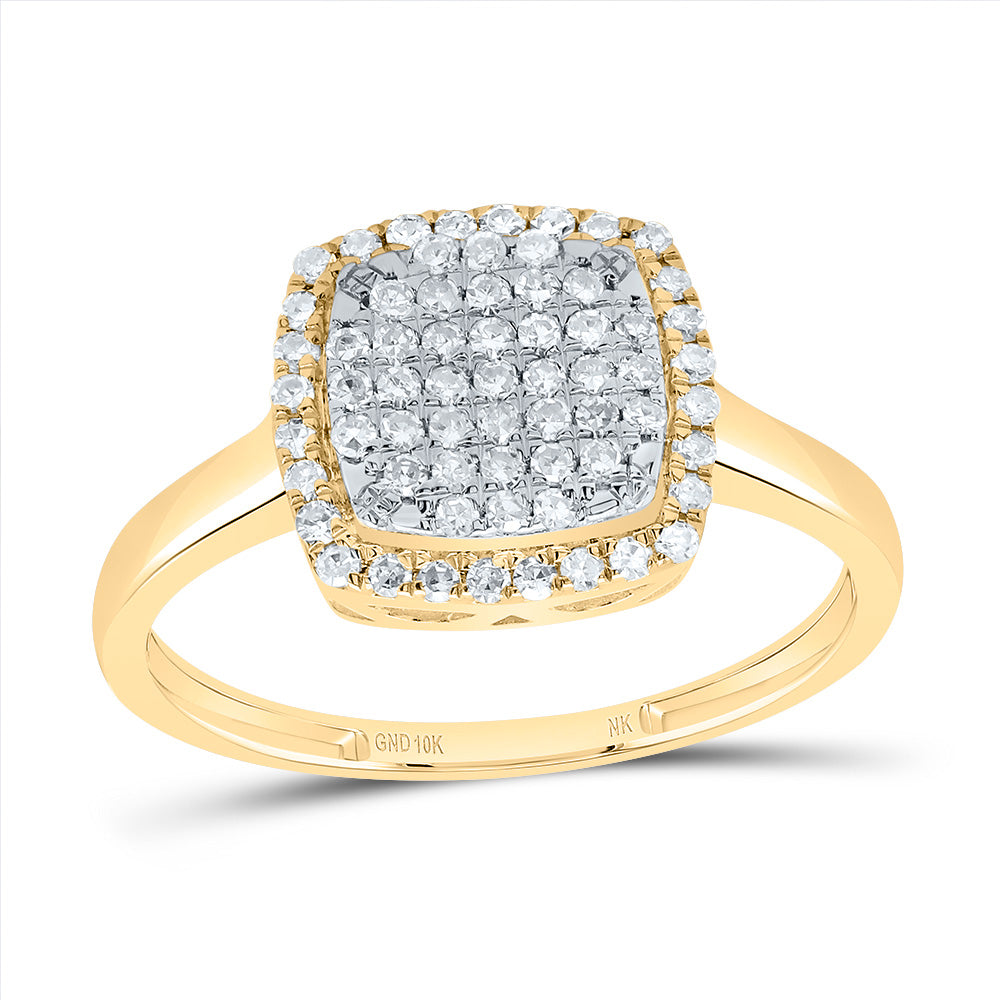 1/3CTW-DIA NK FASHION CUSHION RING 7 Daisy Joyeria