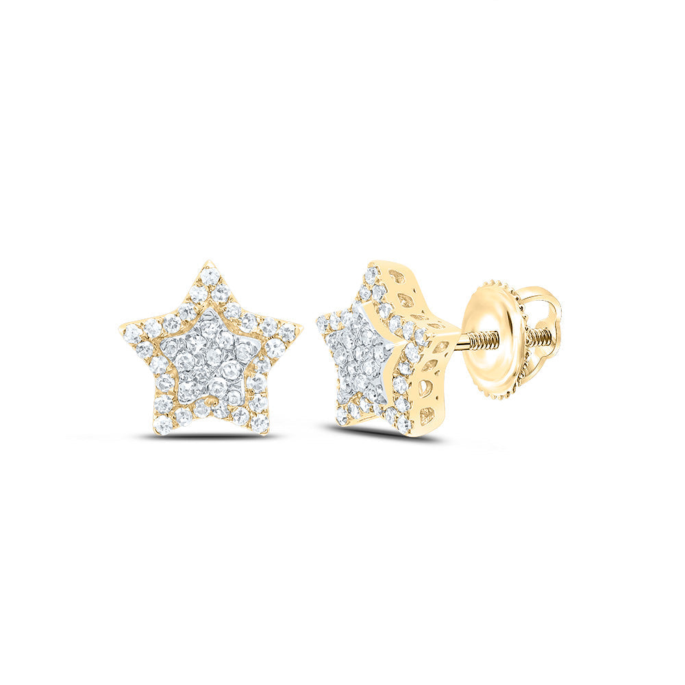 1/3CTW-NAT DIA NK FASHION STAR EARRING Daisy Joyeria