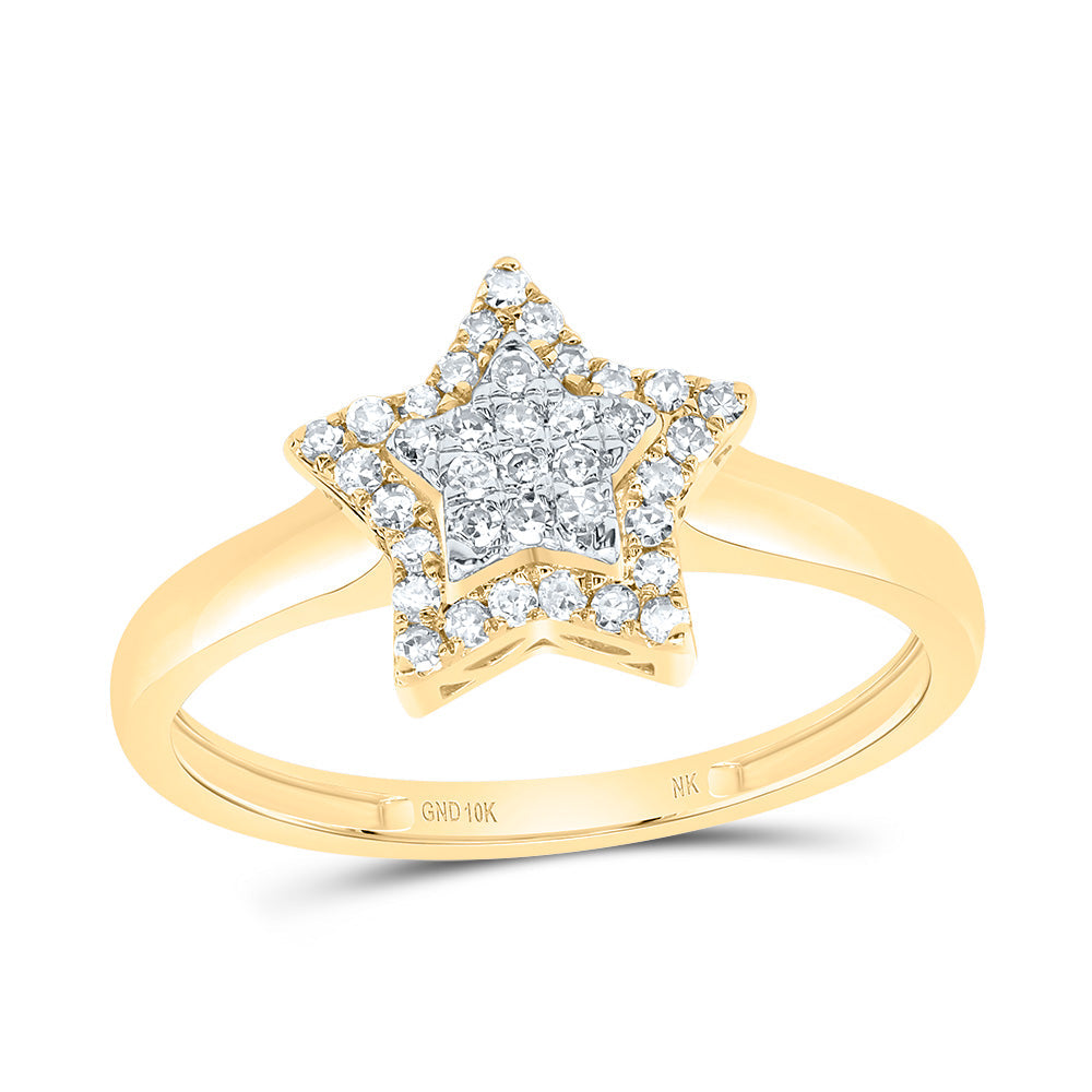 1/5CTW-DIA NK FASHION STAR RING 7 Daisy Joyeria