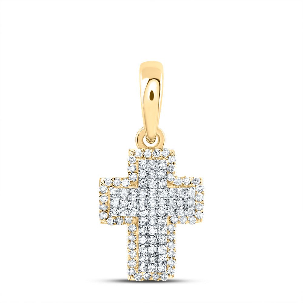 1/2CTW-DIA NK FASHION CROSS PENDANT Daisy Joyeria