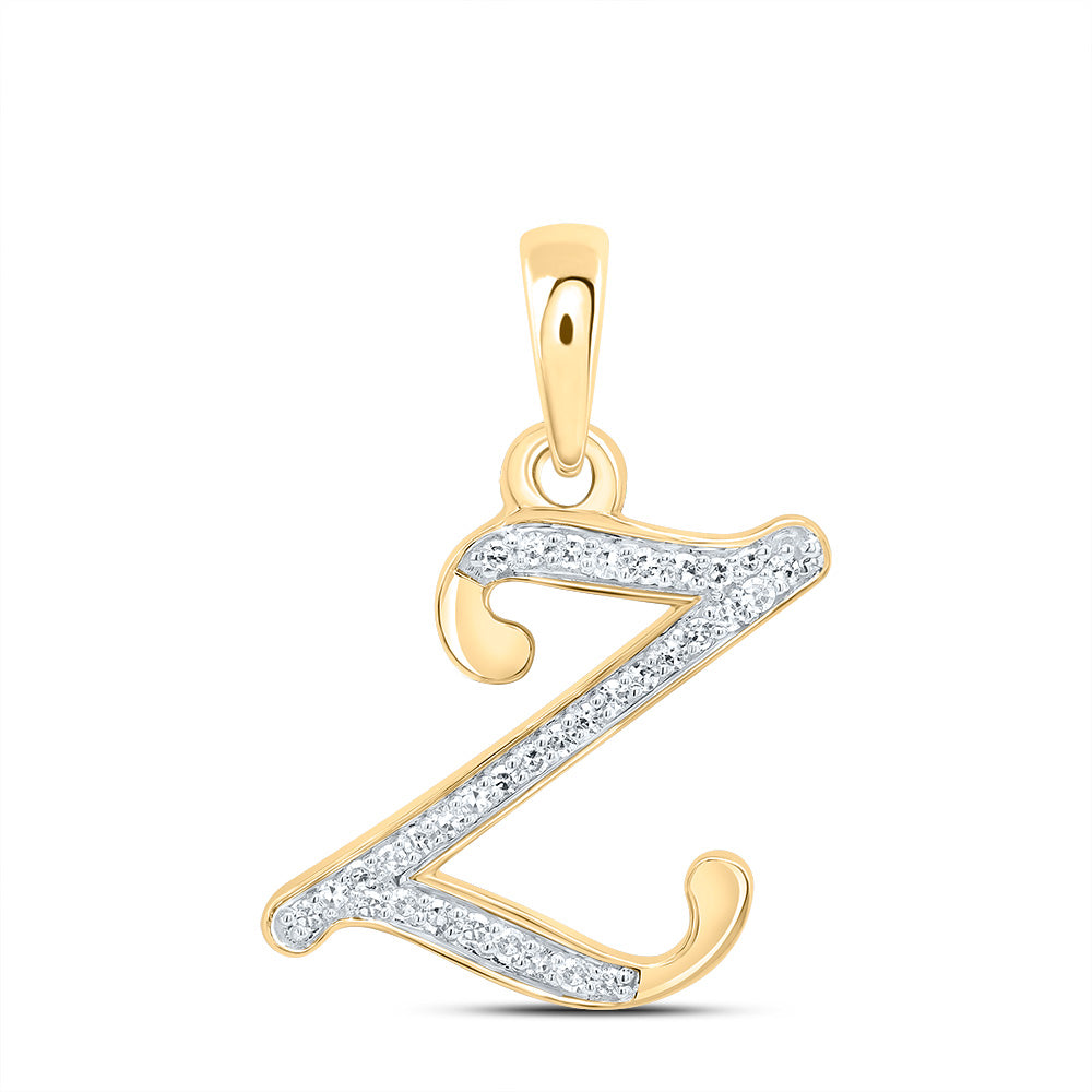 1/8CTW-DIA NK GIFT INITIAL "Z" PENDANT Daisy Joyeria