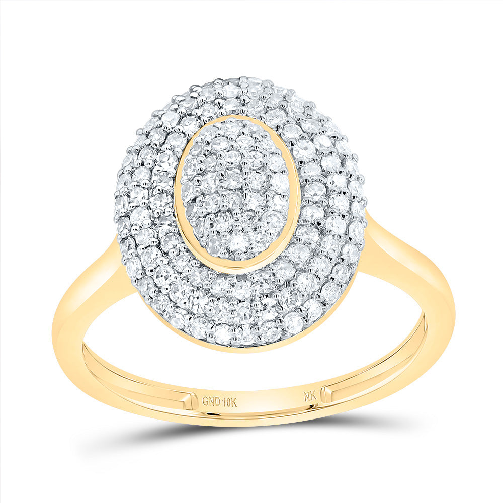 1/2CTW-DIA NK FASHION OVAL RING 7 Daisy Joyeria