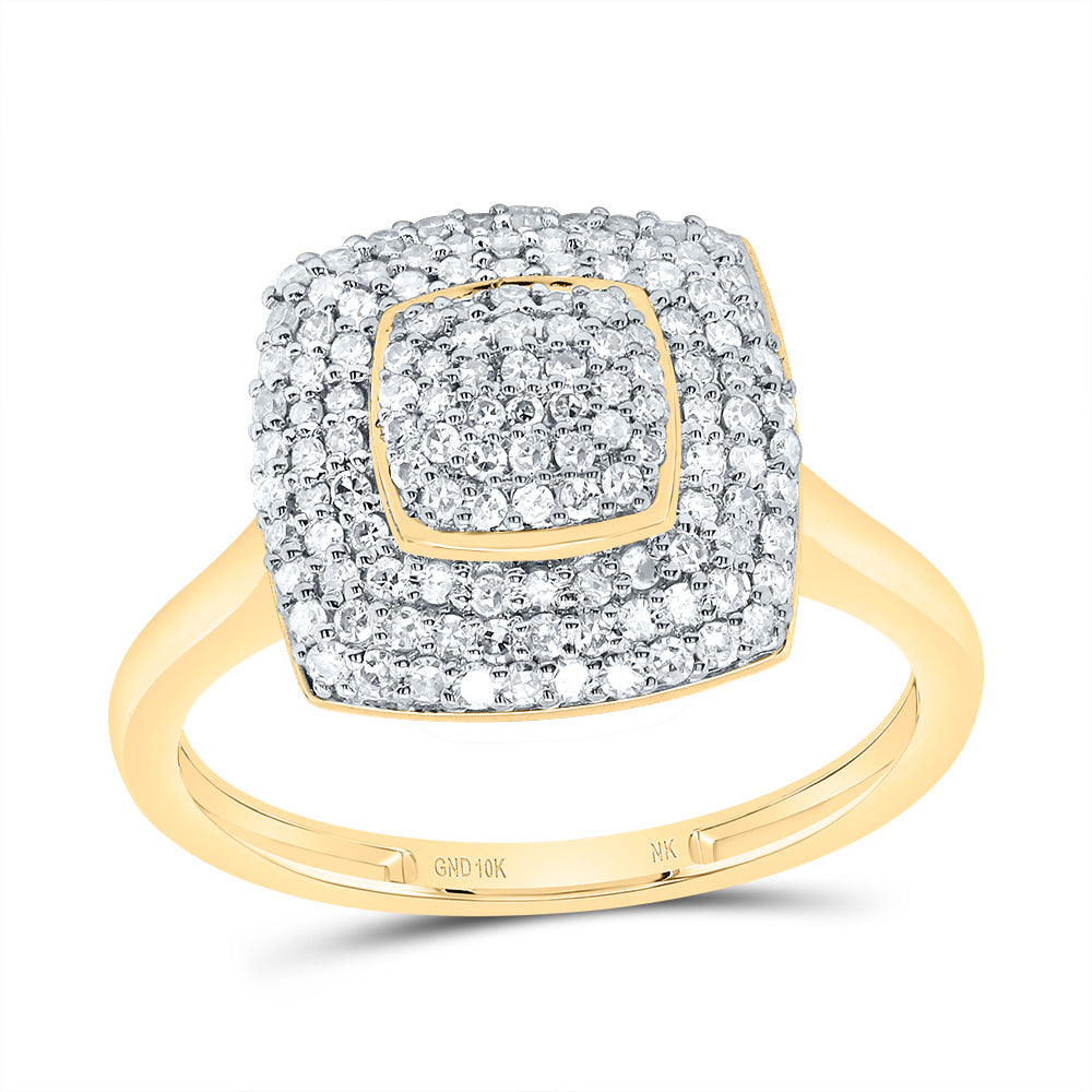 1/2CTW-DIA NK FASHION CUSHION RING 7 Daisy Joyeria