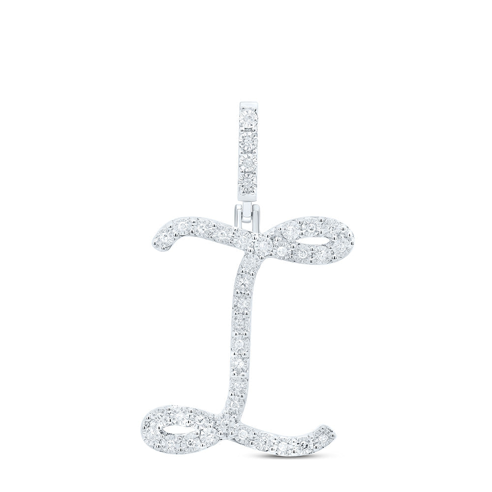1/8CTW-DIA P1 GIFT INITIAL "I" PENDANT Daisy Joyeria